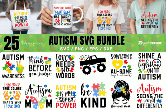 Autism Quotes SVG Bundle
