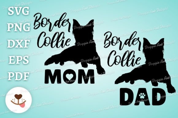 Border Collie Mom Dad