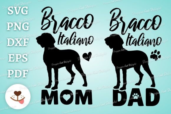 Bracco Italiano Mom Dad