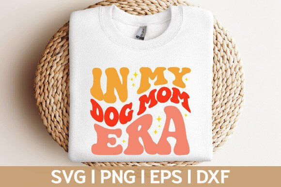 In My Dog Mom Era Wavy Groovy Retro