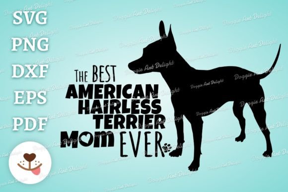 The Best American Hairless Dog Mom PNG