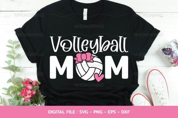 Volleyball Mom Cute with Heart Mother’s